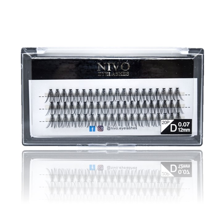 NIVO ריסים MEDIUM 20D אורך 12 מ"מ