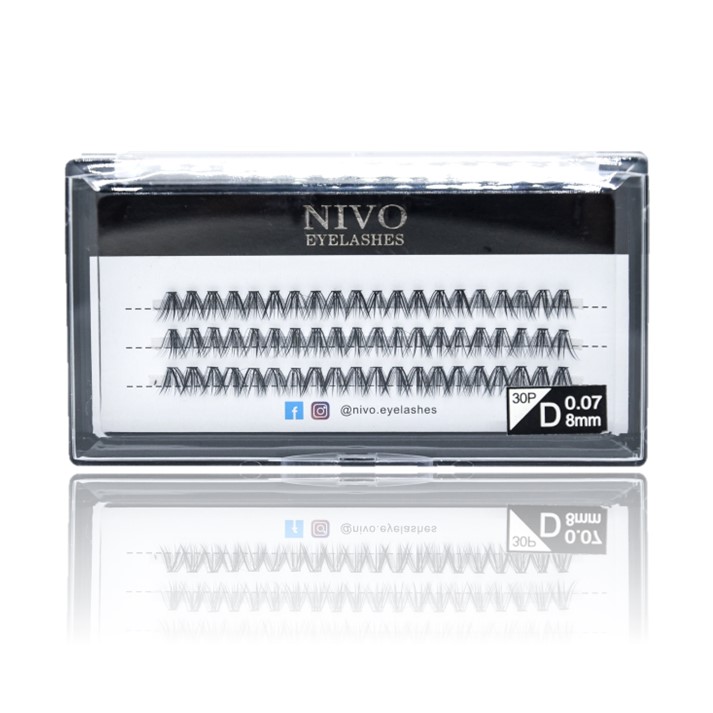 NIVO ריסים X-SHORT 30D אורך 8 מ"מ
