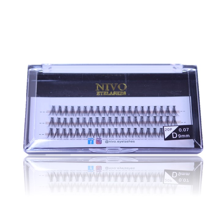 NIVO ריסים X-SHORT 20D אורך 9 מ"מ